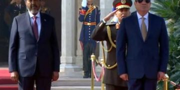 Sisi receives his Somali counterpart at Ittihadiya Palace