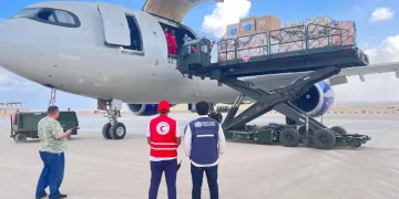 Arish airport receives 2 planes carrying aid supplies for Gaza