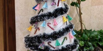 2024 Xmas tree made of recycled materials: Ministry