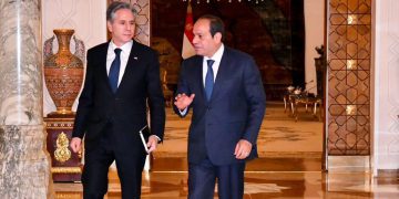 Sisi, Blinken discuss regional situation, Gaza conflict 1 - Egyptian Gazette Sisi, Blinken discuss regional situation, Gaza conflict