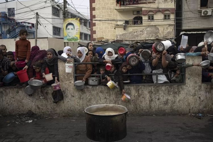 EU says 85% of Gazans displaced, 100% suffer from food insecurity 2 - Egyptian Gazette EU says 85% of Gazans displaced, 100% suffer from food insecurity 1 - Egyptian Gazette