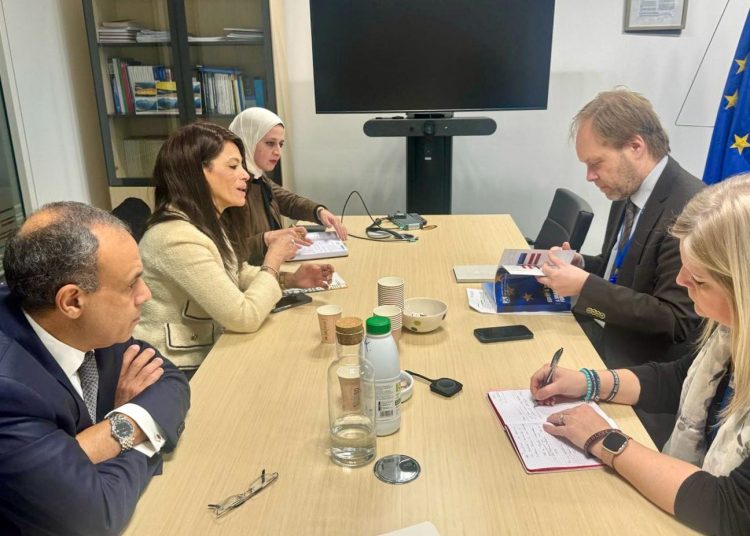 Mashat, European commissioner stress depth of joint ties 1 - Egyptian Gazette