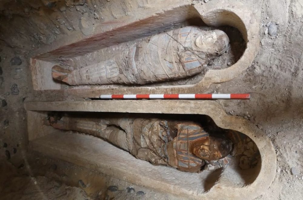 Roman mummies with golden tongues unearthed in Egypt’s Al-Bahnasa ...