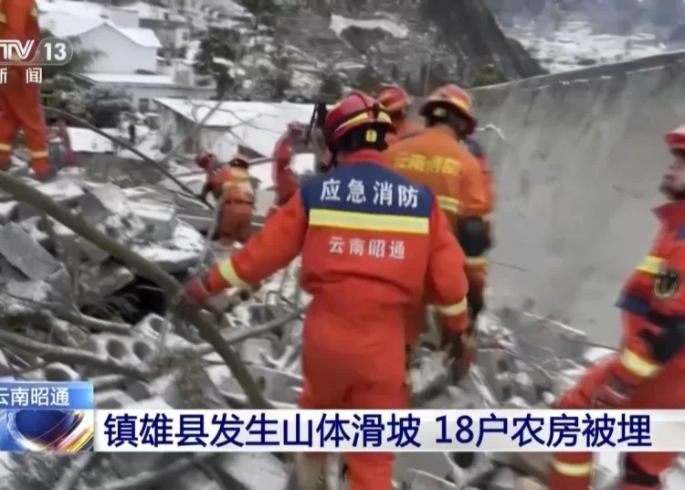 Landslide in mountainous southwestern China buries 47 people 1 - Egyptian Gazette