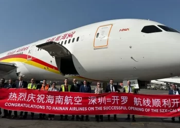 Cairo Int’l Airport receives maiden flight of Hainan Airlines of China
