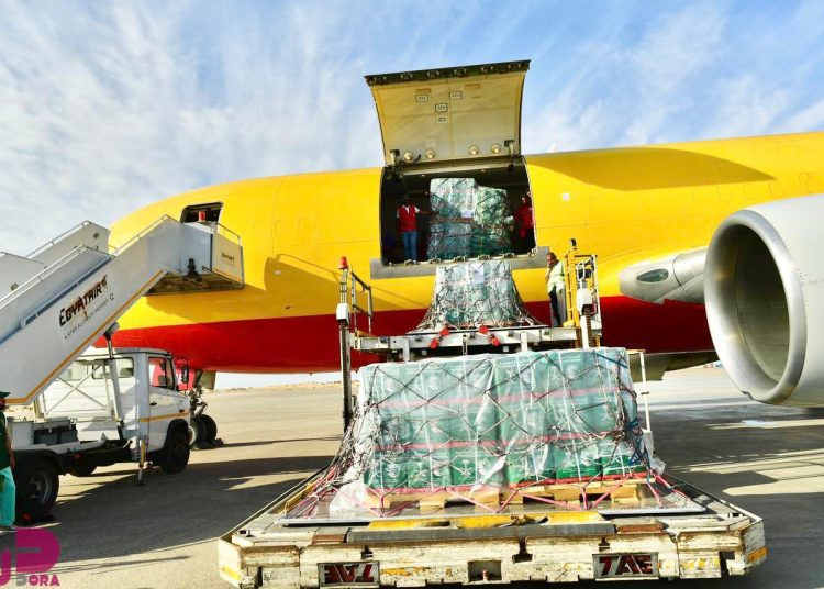 Two aid planes land at Arish airport for Palestinians 2 - Egyptian Gazette Two aid planes land at Arish airport for Palestinians 1 - Egyptian Gazette