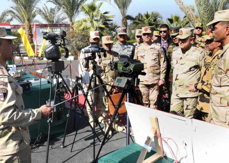 Army chief of staff inspects combat training systems of Thunderbolt Forces 2 - Egyptian Gazette Army chief of staff inspects combat training systems of Thunderbolt Forces 1 - Egyptian Gazette