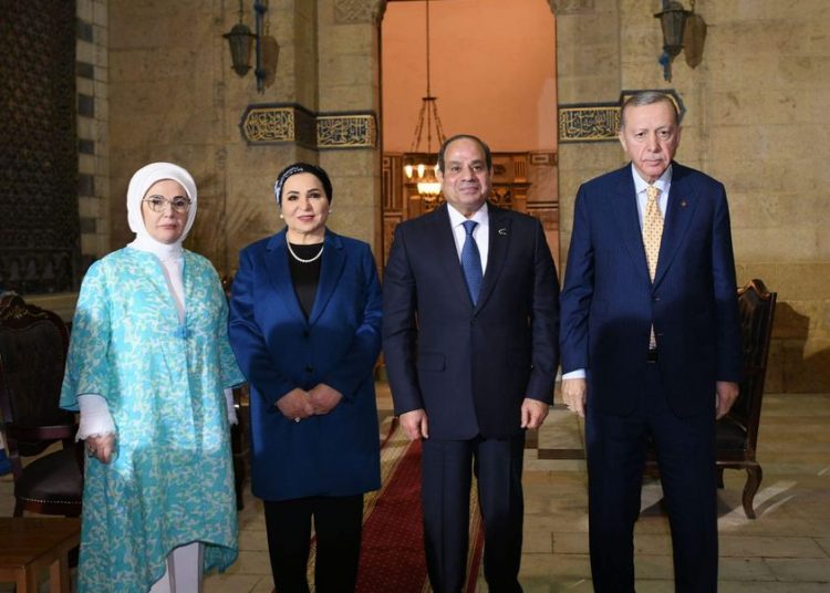 Sisi accompanies Erdogan to Imam Shafi’i Mosque  1 - Egyptian Gazette