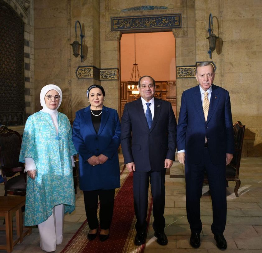 Sisi accompanies Erdogan to Imam Shafi’i Mosque  11 - Egyptian Gazette