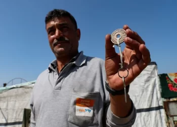 Keys to lost homes in Gaza become latest symbols of Palestinian displacement