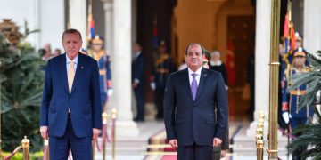 Sisi receives Erdogan at Ittihadiya Palace