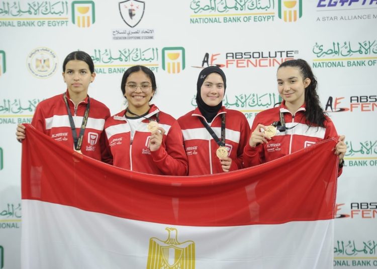 The Egyptian youth and junior fencing teams succeeded in sweeping the gold medals in the team competitions at the African Fencing Championship.