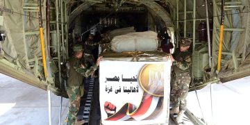 Egypt carries out airdrop of aid in Gaza