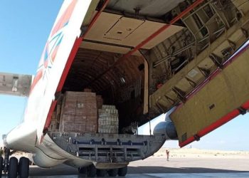 El Arish airport receives 4 aid planes for Gaza