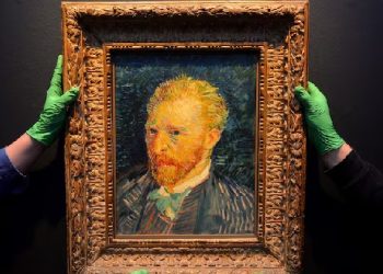 Van Gogh self-portrait goes on display in Wales for 1st time
