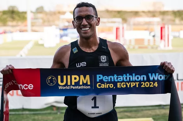 Egypt’s El-Gendy snatches gold in UIPM Pentathlon World Cup 1 - Egyptian Gazette Ahmed Elgendy