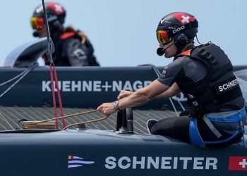 Schneiter hands Outteridge SailGP helm