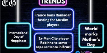 Trends: Mother’s Day; Ramadan fasting banned for football players; Robinho to serve rape sentence in Brazil 1 - Egyptian Gazette Trends: Mother’s Day; Ramadan fasting banned for football players; Robinho to serve rape sentence in Brazil