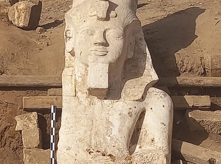 Ramses statue torso unearthed in Minya 1 - Egyptian Gazette