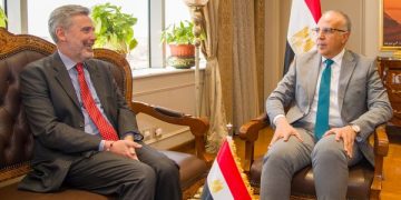 Irrigation min. discusses with Italian amb. in Cairo bilateral co-operation 1 - Egyptian Gazette Irrigation min. discusses with Italian amb. in Cairo bilateral co-operation