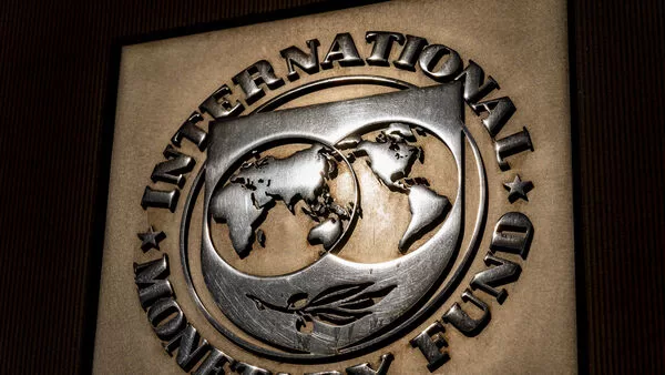 Pakistan and IMF reach preliminary deal to release dlrs 1.1 billion from bailout fund, IMF says 1 - Egyptian Gazette FILE - The logo of the International Monetary Fund is visible on its building, April 5, 2021, in Washington. Pakistan and the International Monetary Fund reached a preliminary agreement for the release of $1.1 billion from a $3 billion bailout following dayslong talks in Islamabad, the IMF said Wednesday, March 20, 2024. (AP Photo/Andrew Harnik, File)