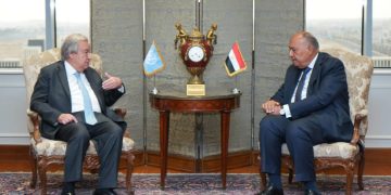 Shoukry holds talks with UN chief