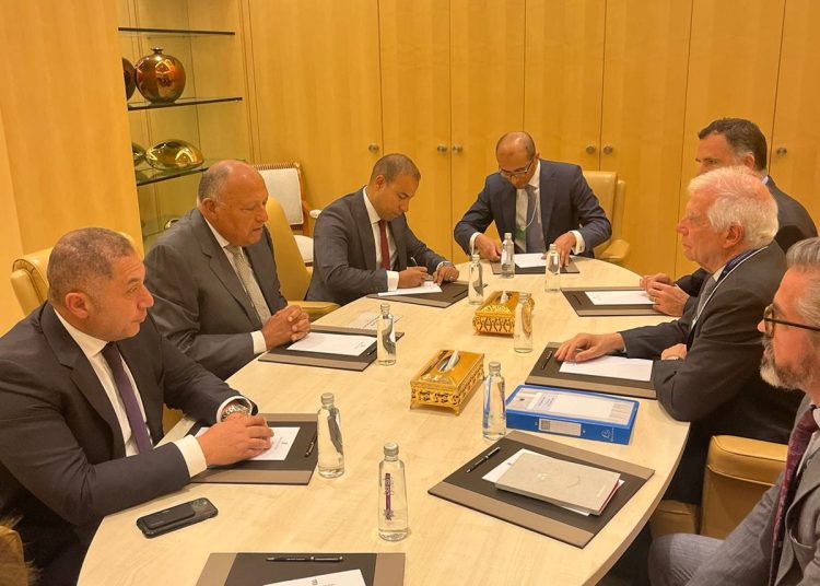 Shoukry, Borrell reiterate their rejection of Israel's launching ground military operation in Rafah 2 - Egyptian Gazette Shoukry, Borrell reiterate their rejection of Israel's launching ground military operation in Rafah 1 - Egyptian Gazette