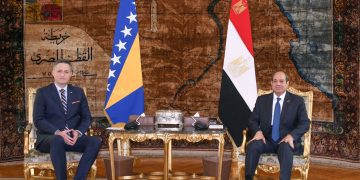 Sisi receives Bosnia and Herzegovina president at Ittihadiya Palace 1 - Egyptian Gazette Sisi receives Bosnia and Herzegovina president at Ittihadiya Palace