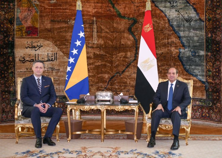 Sisi receives Bosnia and Herzegovina president at Ittihadiya Palace 1 - Egyptian Gazette