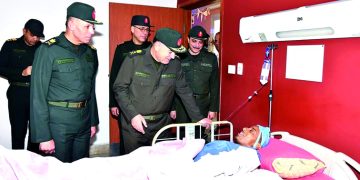 CoS visits Helmeyat El Zaytoun Military Hospital