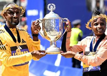 Obiri claims Boston Marathon