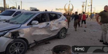 Syrian state media reports explosive device blows up car in Damascus 1 - Egyptian Gazette Syrian state media reports explosive device blows up car in Damascus
