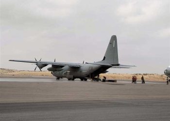 Arish airport receives plane from Belgium carrying aid to Gaza
