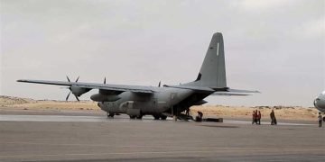 Arish airport receives plane from Belgium carrying aid to Gaza