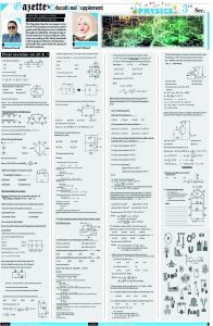 Revisions for Physics , 3rd Sec 5 - Egyptian Gazette