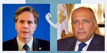 Shoukri, Blinken stress importance of ensuring urgent aid flow to Gaza