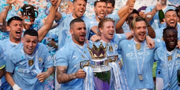 Man City celebrates 4th straight EPL title