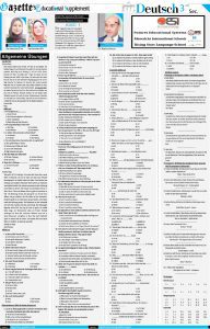 Revisions for Chemistry, Deutsch 3rd Sec 5 - Egyptian Gazette