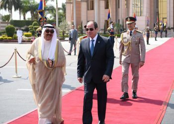 President Sisi sees off Kuwaiti Emir following state visit to Cairo