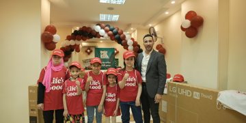 LG Egypt donates three TV screens and three washing machines to Al-Rahma orphanage