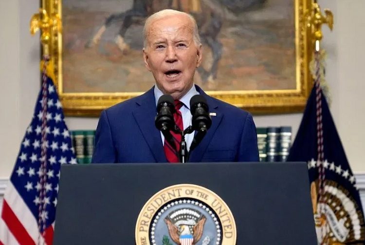 President Joe Biden delivers remarks about student protests over the war in Gaza, from the Roosevelt Room of the White House, on May 2, 2024, in Washington.