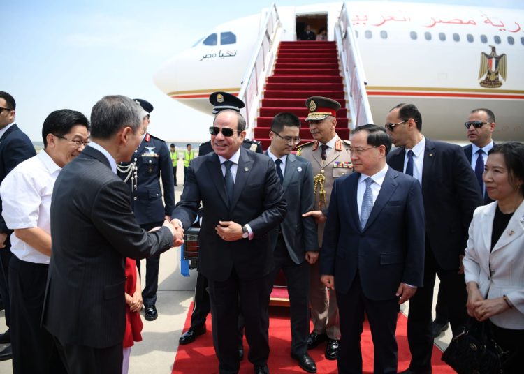 President Sisi arrives in Beijing 1 - Egyptian Gazette