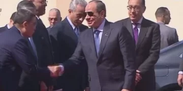 Sisi arrives in 10th of Ramadan city to celebrate Labour Day 1 - Egyptian Gazette Sisi arrives in 10th of Ramadan city to celebrate Labour Day