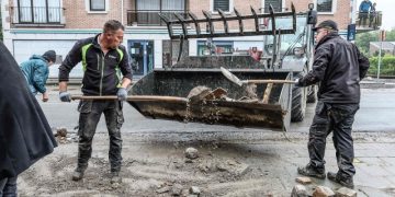 Floods in parts of northern Europe after heavy rains