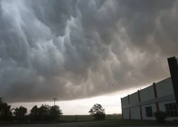 Tornado overturns trucks and damages homes as Texas and Oklahoma residents told to seek shelter