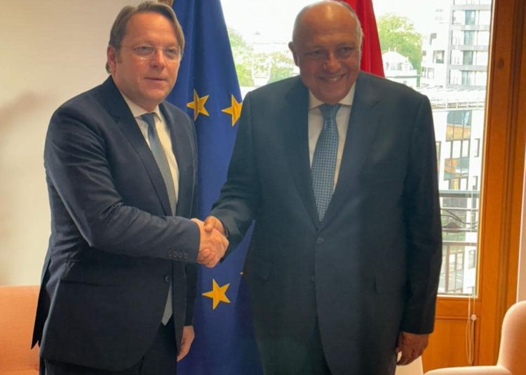 Shoukry, EU commissioner probe activating comprehensive strategic partnership 1 - Egyptian Gazette