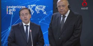 Shoukry praises Spain’s supportive stance on Palestinian cause especially after its recognition of Palestine