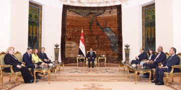 President Sisi highlights need for Gaza aid flow, ending war on Strip, achieving 2-state solution