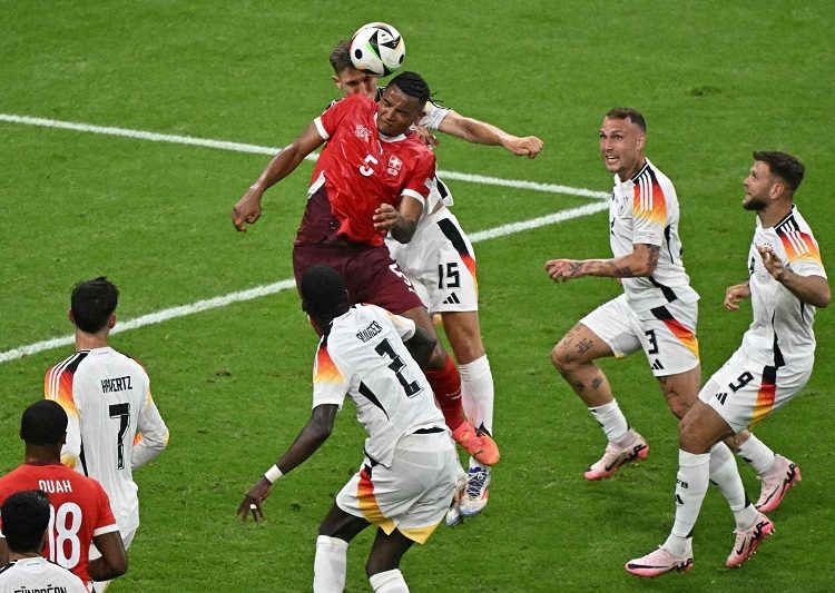 Euro kings Germany ready for another deep run 1 - Egyptian Gazette Switzerland's Manuel Akanji and Germany's Nico Schlotterbeck vie for the ball during the UEFA Euro 2024 Group A match on June 23, 2024.