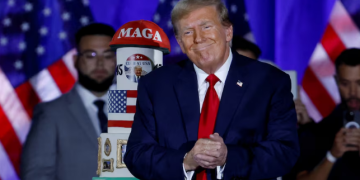 Trump vows tax cuts, warns vaguely of ‘danger’ from immigrants